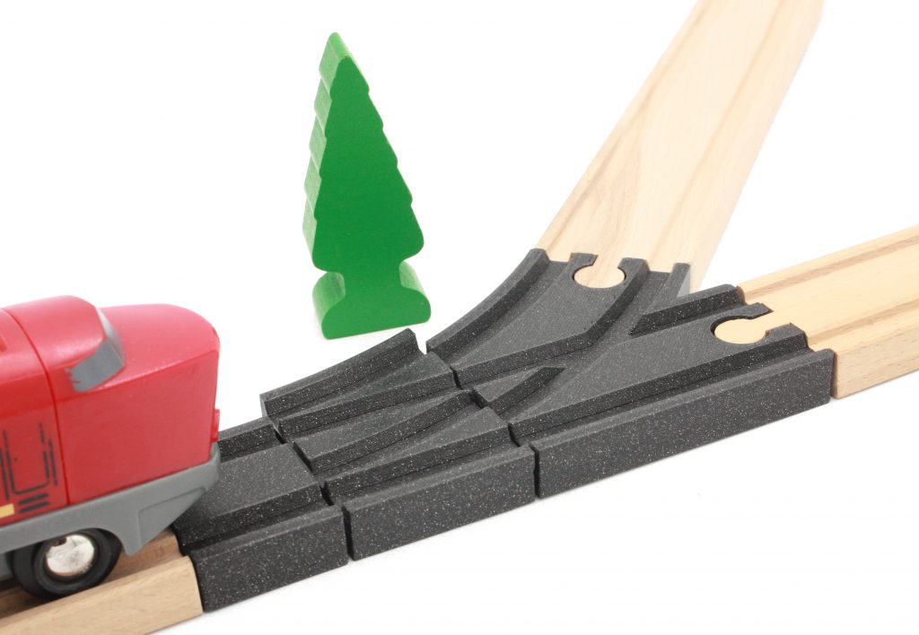 Rail Vague En Bois Pour Train Jouet - Compatible Brio, Lillabo, Happe, Fabriqué En France En Impression 3D PLA
