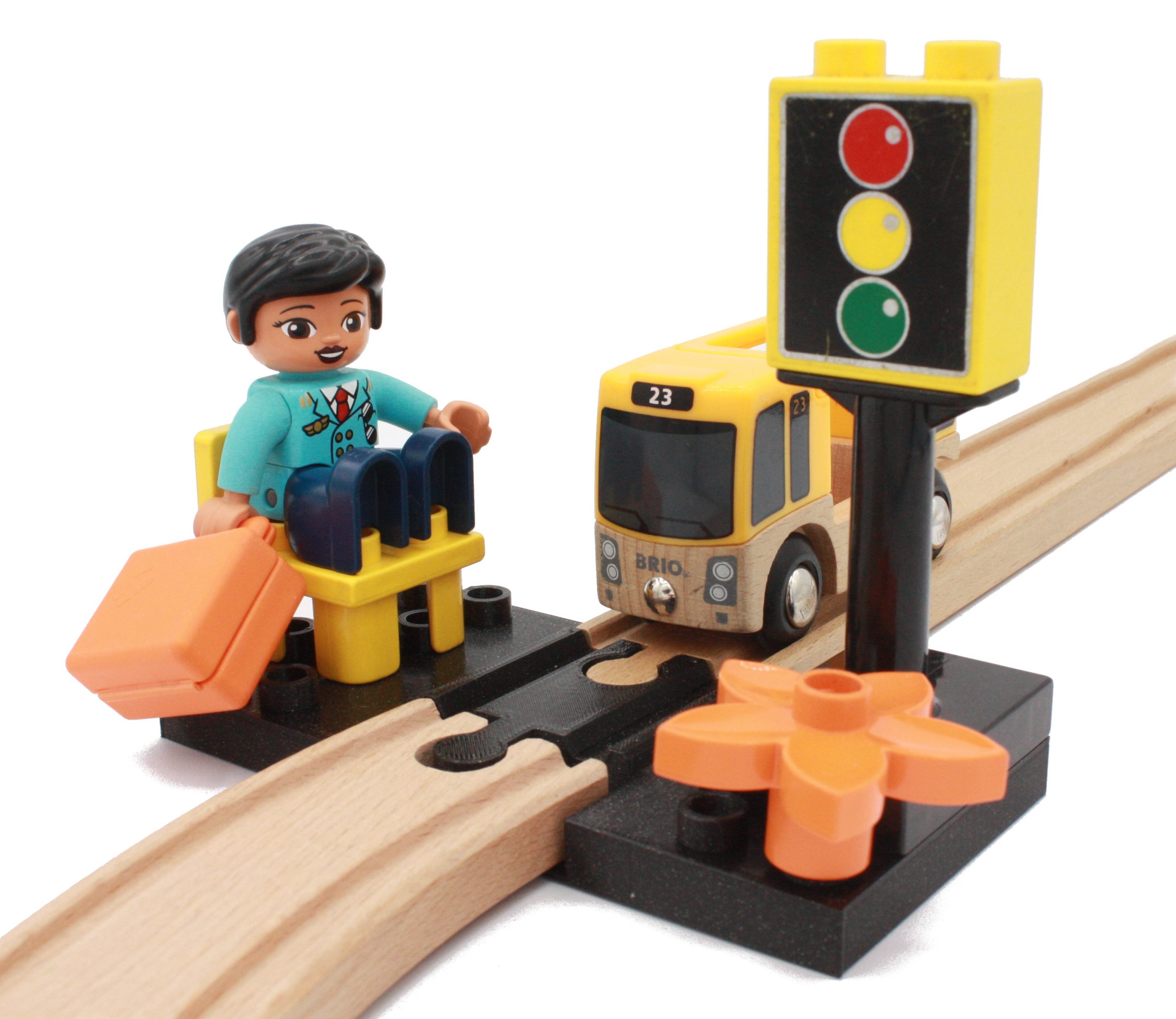 3 Ponts Tunnels Pour Train En Bois - Compatibles Brio, Lillabo, Hape - En PLA Biosourcé, Fabriqué En France