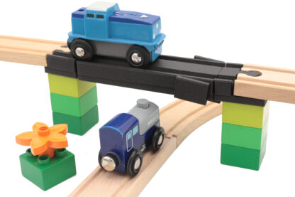 Pont Accident pour Train en Bois compatible Brio Ikea Hape – Image 2