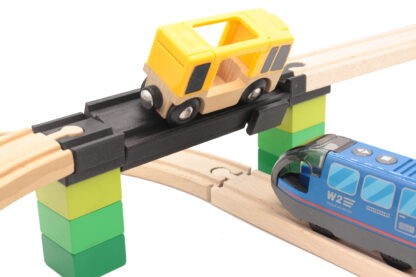 Pont Accident pour Train en Bois compatible Brio Ikea Hape – Image 4